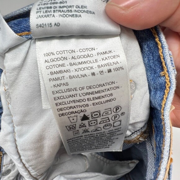 Levi's 501 100% Cotton Cutoff Extra Distressed Button Fly Shorts Women's 27 - Picture 5 of 11